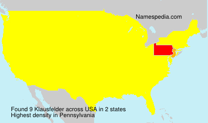 Klausfelder - USA
