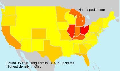 Surname Klausing in USA Surname Klausing in USA