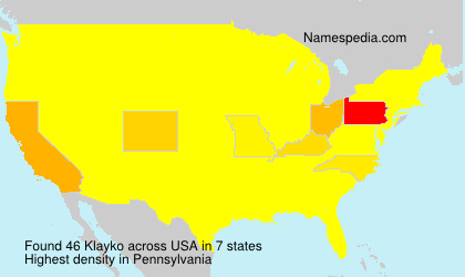 Surname Klayko in USA Surname Klayko in USA