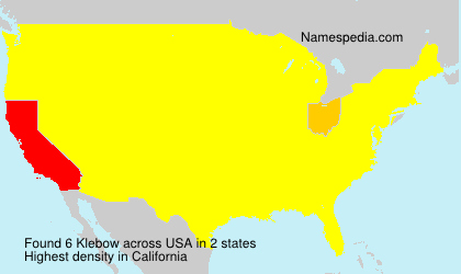 Surname Klebow in USA Surname Klebow in USA