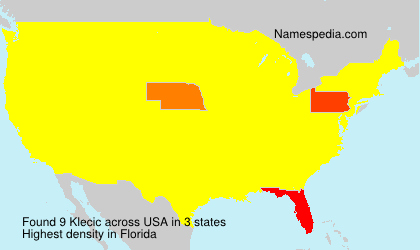 Surname Klecic in USA Surname Klecic in USA