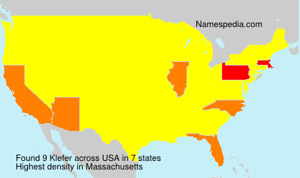 Surname Klefer in USA Surname Klefer in USA