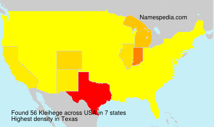 Surname Kleihege in USA Surname Kleihege in USA