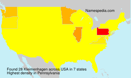 Surname Kleimenhagen in USA Surname Kleimenhagen in USA