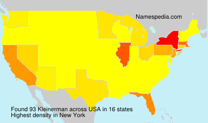 Surname Kleinerman in USA