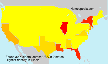 Surname Kleinertz in USA Surname Kleinertz in USA