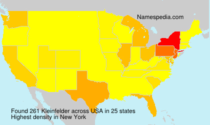 Surname Kleinfelder in USA Surname Kleinfelder in USA