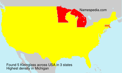 Surname Kleinglass in USA Surname Kleinglass in USA