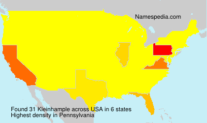 Surname Kleinhample in USA Surname Kleinhample in USA