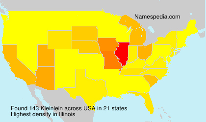 Surname Kleinlein in USA Surname Kleinlein in USA