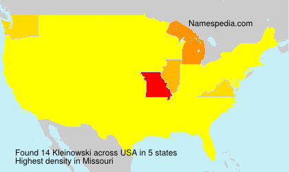 Surname Kleinowski in USA Surname Kleinowski in USA
