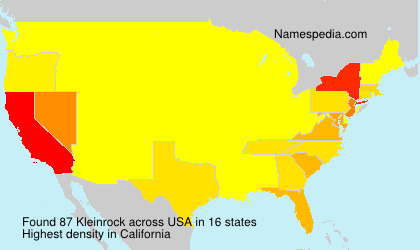 Surname Kleinrock in USA Surname Kleinrock in USA
