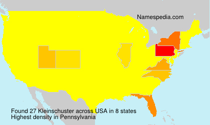 Surname Kleinschuster in USA