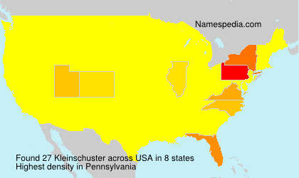 Surname Kleinschuster in USA Surname Kleinschuster in USA
