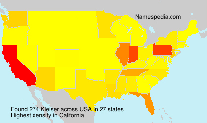 Surname Kleiser in USA Surname Kleiser in USA