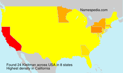 Surname Kleitman in USA Surname Kleitman in USA
