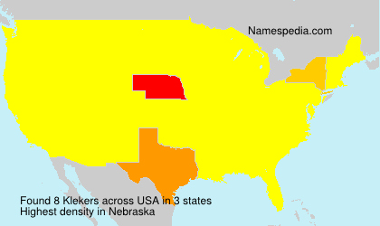 Surname Klekers in USA Surname Klekers in USA