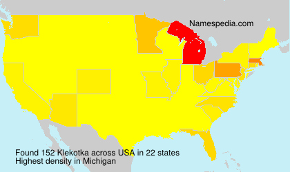 Surname Klekotka in USA Surname Klekotka in USA
