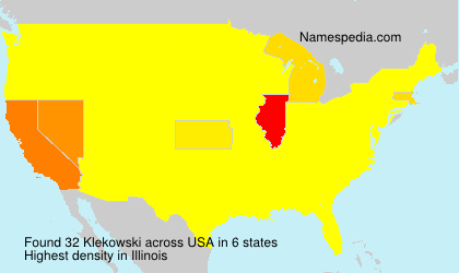 Surname Klekowski in USA Surname Klekowski in USA