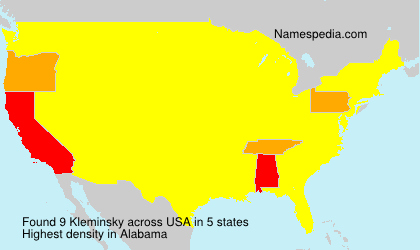 Surname Kleminsky in USA Surname Kleminsky in USA