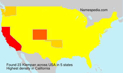 Surname Klempan in USA Surname Klempan in USA