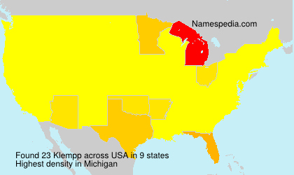 Surname Klempp in USA Surname Klempp in USA