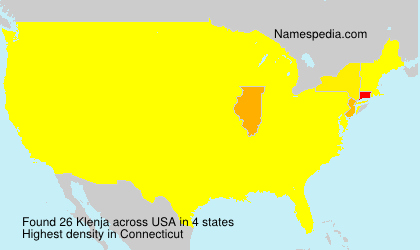 Surname Klenja in USA Surname Klenja in USA