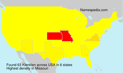 Surname Klenklen in USA Surname Klenklen in USA