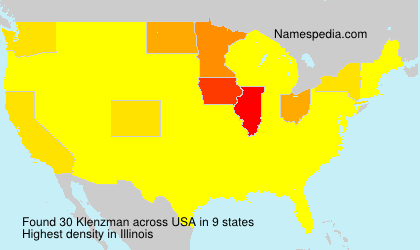 Surname Klenzman in USA Surname Klenzman in USA