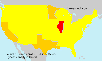 Surname Kleren in USA Surname Kleren in USA