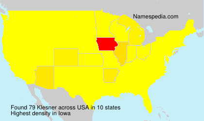 Surname Klesner in USA Surname Klesner in USA