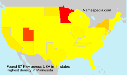 Surname Klev in USA Surname Klev in USA