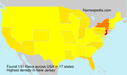 Surname Kleva in USA Surname Kleva in USA