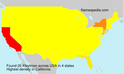 Surname Kleytman in USA Surname Kleytman in USA
