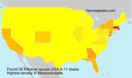 Surname Klibaner in USA Surname Klibaner in USA