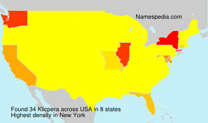 Surname Klicpera in USA Surname Klicpera in USA