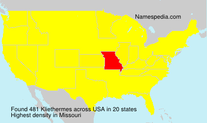 Surname Kliethermes in USA Surname Kliethermes in USA