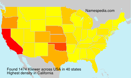 Surname Kliewer in USA Surname Kliewer in USA