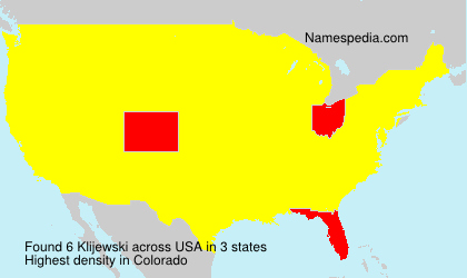 Surname Klijewski in USA Surname Klijewski in USA