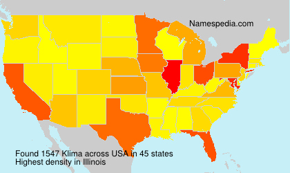 Surname Klima in USA Surname Klima in USA