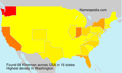 Surname Klineman in USA Surname Klineman in USA