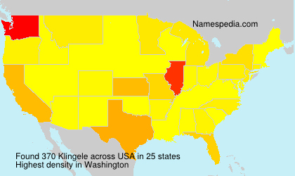 Surname Klingele in USA