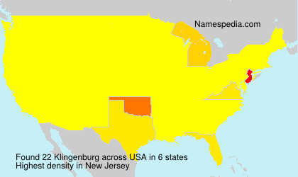 Surname Klingenburg in USA Surname Klingenburg in USA