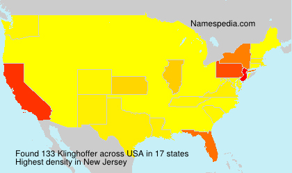 Surname Klinghoffer in USA Surname Klinghoffer in USA