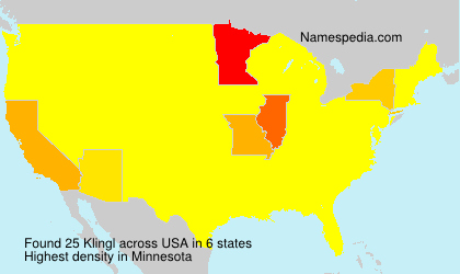 Surname Klingl in USA Surname Klingl in USA