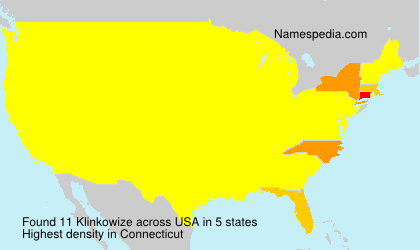 Surname Klinkowize in USA Surname Klinkowize in USA