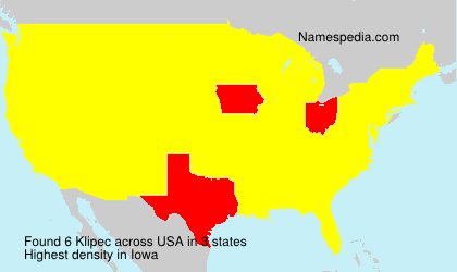 Surname Klipec in USA Surname Klipec in USA