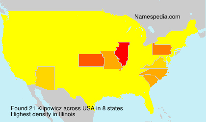 Surname Klipowicz in USA Surname Klipowicz in USA