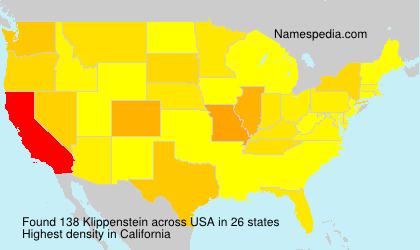Surname Klippenstein in USA Surname Klippenstein in USA