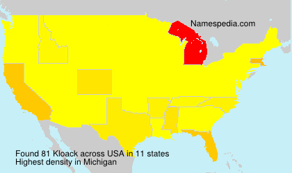Surname Kloack in USA Surname Kloack in USA